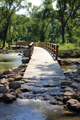 Canvas Print - river in the forest.