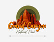 Grand Canyon national park label design