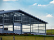 Neu gebaute landwirtschaftliche Lagerhalle