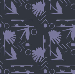 Wall Mural - Modern vector pattern with multicolor abstract shapes. Colorful abstract background.
