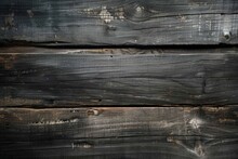 A Close-up Image Featuring The Detailed Texture Of Dark Wooden Planks With Natural Patterns, Suitable For Background Or Design Elements. Beautiful Simple AI Generated Image In 4K, Unique.