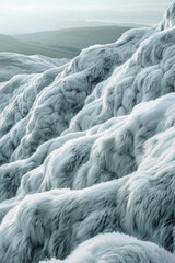Poster - A photography exhibit where the textures of animal fur are magnified and abstracted, transforming th