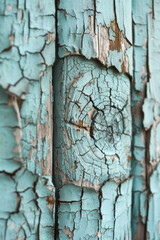 Leinwandbilder - A rustic barn scene where a crackle paint medium gives an aged, weathered texture to wooden surfaces