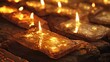 Ancient chip warfare, stone tablets with primitive circuits, torchlight amber,