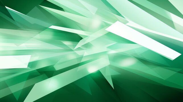 Modern style abstract background green and white colors trendy geometric