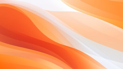 Sticker - Modern style abstract background orange and white colors trendy geometric