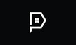 P initial home or real estate logo vector design
