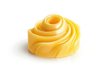 Poster - Detailed view of wax on a plain white background. Ideal for product photography