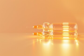 Poster - Close-up of a bottle of liquid on a table, suitable for various concepts