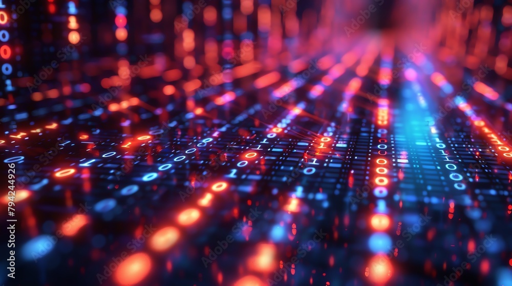 Immerse yourself in the world of data and information, where binary ...