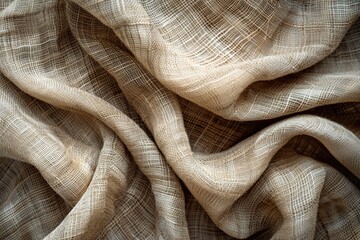 Aufkleber - Detailed close up view of tan fabric, suitable for textile backgrounds