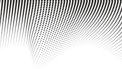 Abstract wavy and flowing Dotted halftone liquid shapes effect . Gradient texture waves.  Wave dotted halftone, creative shape for banner, poster background.