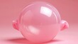 © Jevjenijs - A close-up of a pink object against a solid pink background