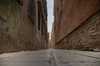 Venice, Italy: glimpse of a charming Venetian calle (street) in the Cannaregio sestiere (district)