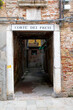 Venice, Italy : glimpse of a charming Venetian calle (street) in the Cannaregio sestiere (district)