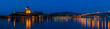 Esztergom Panorama bei Nacht