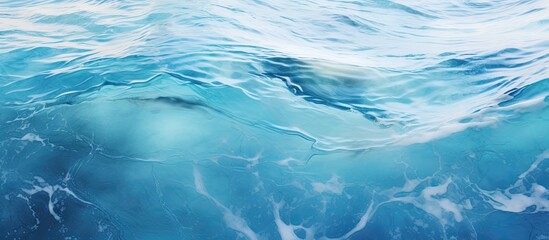 Wall Mural - a close up of a wave in the ocean