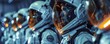 © Denys - Astronaut team in futuristic space suits