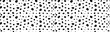 © A_Y_N - Seamless dalmatian animal horizontal pattern. Vector illustration with random ink black spots on white background. Spotted fur animal texture of dog, leopard, cow. Hipster polka dot print