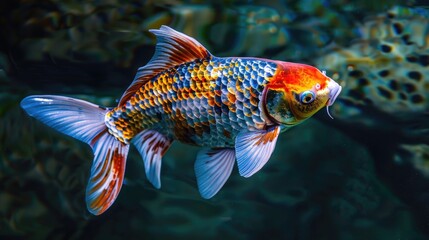 Poster - Colorful ornamental carp fish