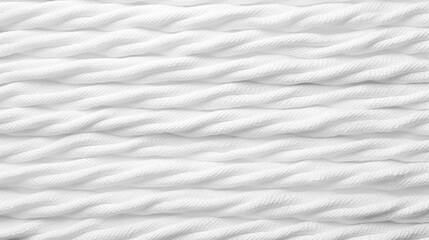 Wall Mural - Close up of Clean white cotton cloth texture with fibers. AI generated