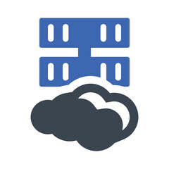 Wall Mural - Cloud server Icon