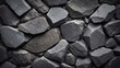 Rugged Stone Texture Background in Dark Gray or Black.