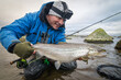 Winter sea trout fishing in southern Sweden