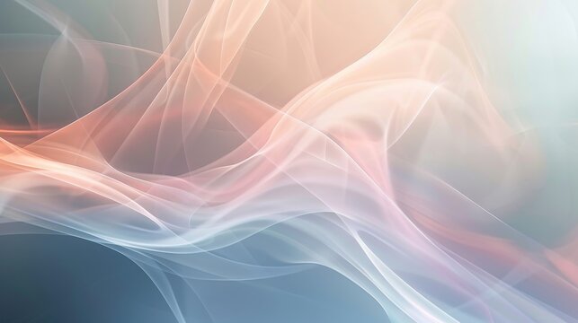 Abstract interpretation of clean energy sources in soft tones  AI generated illustration
