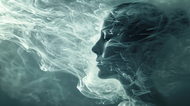 An abstract and ethereal representation of the concept of courage and bravery       AI generated illustration