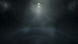 Fototapeta  - Dark empty room with light and fog. 3d rendering mock up