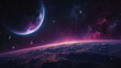 Violet Space Background