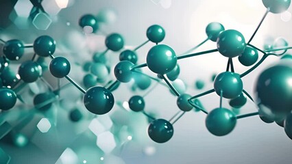 Poster - Abstract Representation of Molecular Structure in Blue Tones