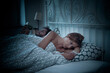 Problems in relationship, couple in bed