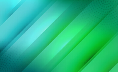 Canvas Print - Defocused Abstract Vector Background in Blue and Green Hues