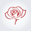 red rose logo icon