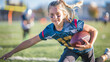 © Bird Visual - Portrait of a female high school flag football player