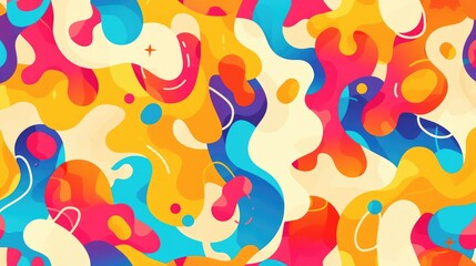 Poster - engage your creativity with a vibrant abstract pattern perfect as a decorative backdrop for wallpape