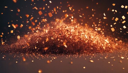 Wall Mural - 'illustration. particles embers Abstract space. texture. background Perfect text flying sparkle fire confetti overlays Stock particle ember dust flash isolated light spark abstr'