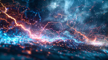 Electrical Storm Of Digital Innovation, With Bolts Of Creativity Striking The Ground Of Technology, Igniting The Sparks Of Future Advancements.