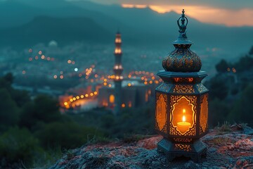 ramadan islam muslim lantern religion culture celebration holy traditional background arab arabian eid mosque