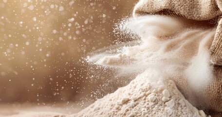 Wall Mural - photo of granulated sugar powder