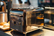 A stainless steel toaster with adjustable browning settings, catering to individual preferences.
