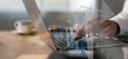 Poster - work hard Data Analytics Statistics Information Business Technology