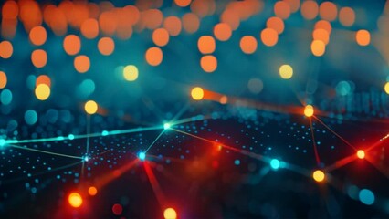 Poster - digital background, network, technological processes,storages, science,