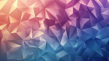 Poster - Geometric background with polygonal shapes and gradients