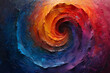 Hypnotic spirals of color spiraling into infinity, pulling the viewer into a vortex of abstract beauty and contemplation.