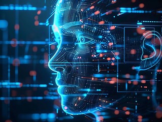 Poster - Generative AI : ai, technology, Reasarch and Development, digital, theme, Social Media Post Background