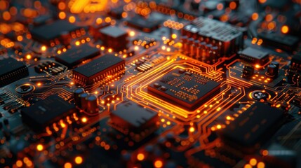 Poster - Circuit board close-up