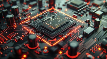 Poster - Circuit board close-up